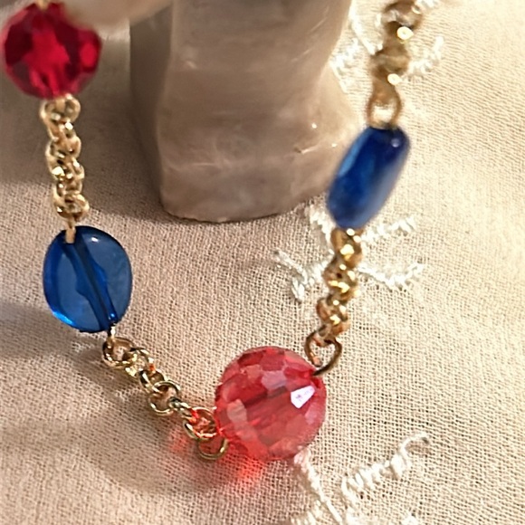 Gold Hot & Cold Glass beaded Jewelry Set - Picture 8 of 16